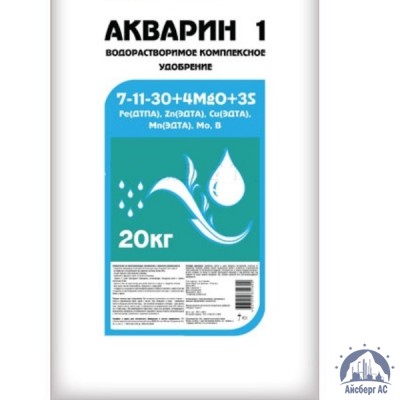 Удобрение Акварин 1 N-P-K+Mg+S+Мэ 7-11-30+4+3+Мэ в хелатной форме купить в Казани