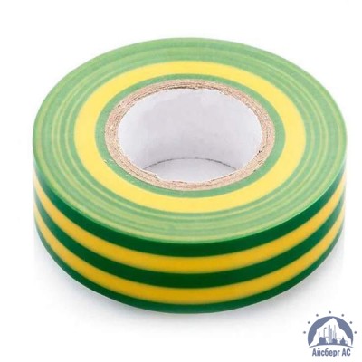 Лента изоляционная ПВХ (Авалон) 15 мм жёлто-зелёная купить в Казани