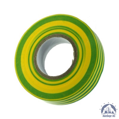 Лента изоляционная ПВХ (Полимерпак) 20 мм желто-зеленая купить в Казани